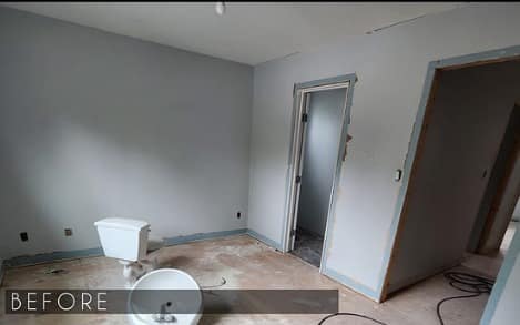 St. Albert bungalow bedroom before renovation
